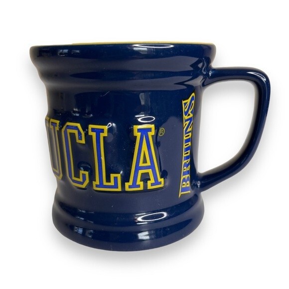 The Encore Group UCLA Bruins 3D Raised Logo Blue Gold Ceramic Coffee Cup Mug - Picture 1 of 11
